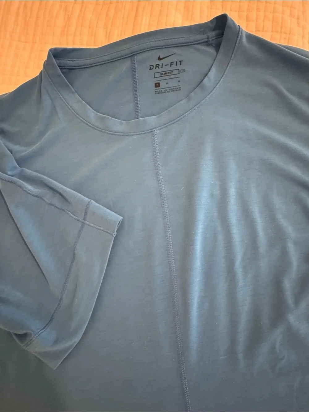 Nike Short Sleeve Crew Tee in Teal Blue